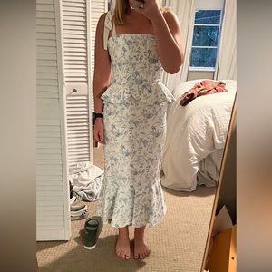 Born on Fifth x Antonio Melani Pippa Blue Floral Print Fit and Flare Dress NWT